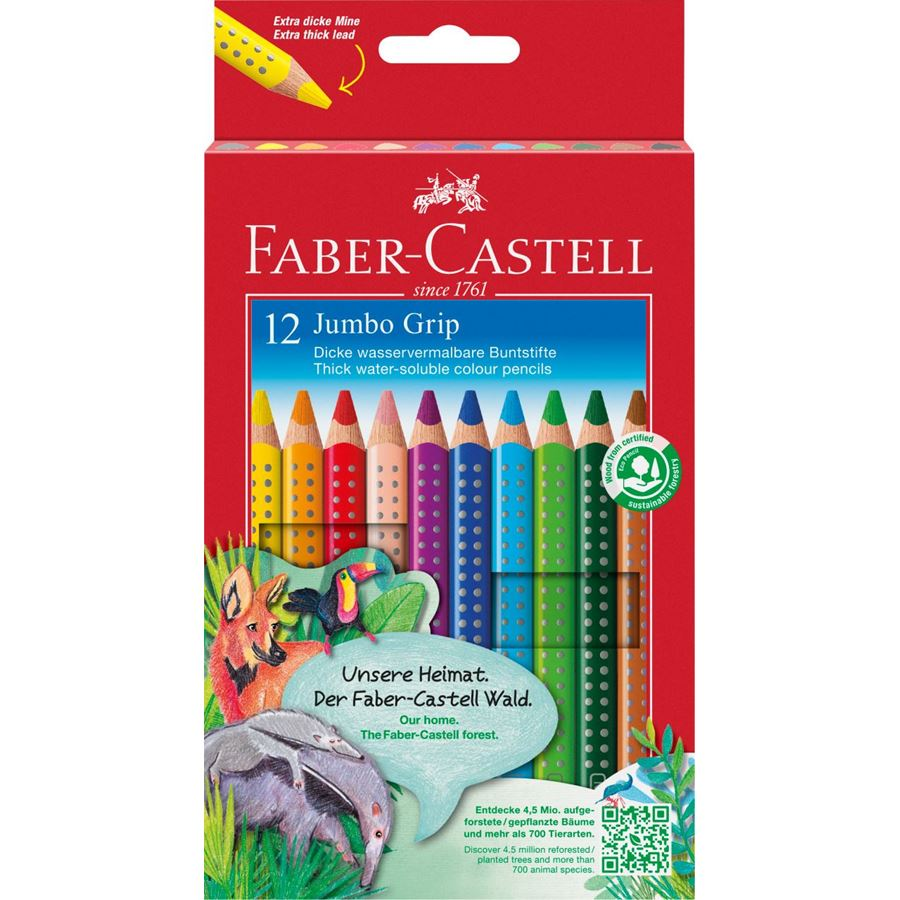 Faber Castell Jumbo Grip Buntstifte 12er Packung