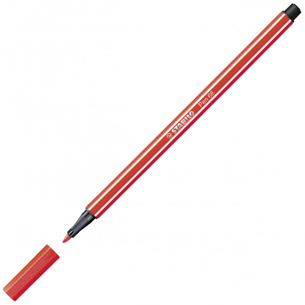 Stabilo Pen 68 Filzstift, hellrot