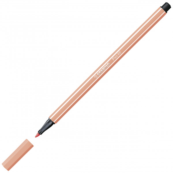 Stabilo Pen 68 Filzstift, hellrosa