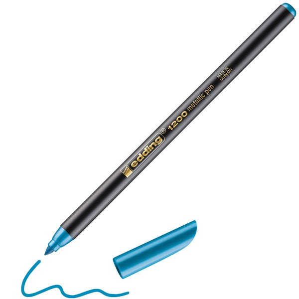 Edding 1200 Filzstift, metallic blau