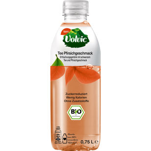 Volvic BIO Schwarztee mit Pfirsichgeschmack