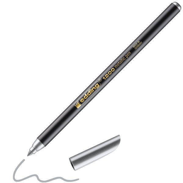 Edding 1200 Filzstift, metallic silber