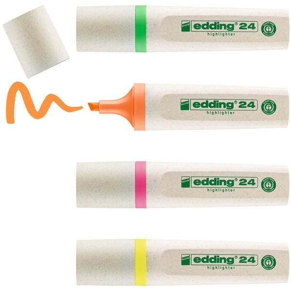 edding 24 Textmarker Ecoline 4er Set