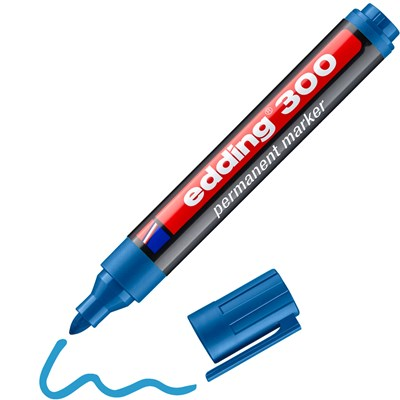 edding 300 permanent marker hellblau Rundspitze 1,5-3 mm