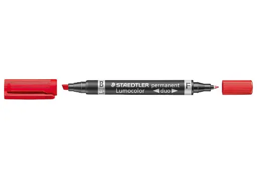 Staedtler Permanentmarker Folienstift duo FM, rot