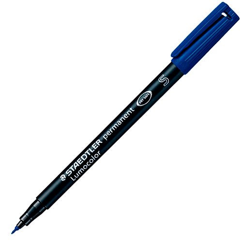 Staedtler Lumocolor Folienstift permanent S blau