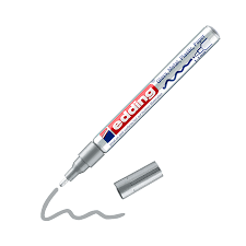 edding Lackmarker 751 metallic silber 1-2mm Rundspitze