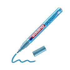 edding Lackmarker 751 blau 1-2mm Rundspitze