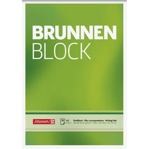 Brunnen Block A5, 50 Blatt, blanko