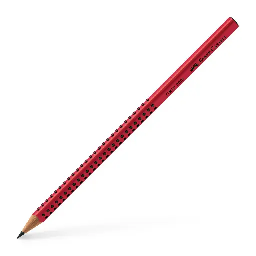 Faber Castell Bleistift Grip 2001 B, rot