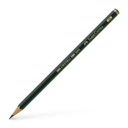 FaberCastell Bleistift 5B, dunkelgrün