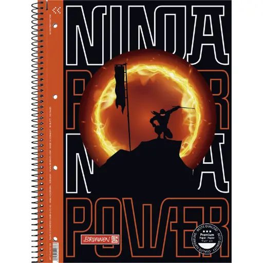 Collegeblock Premium Ninja Power A4 Lineatur 27 | 80 Blatt